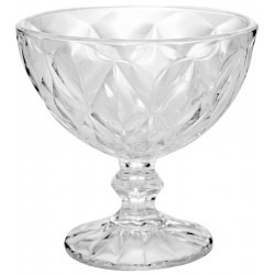 Taça 250ml para Sobremesa de Vidro Diamond 